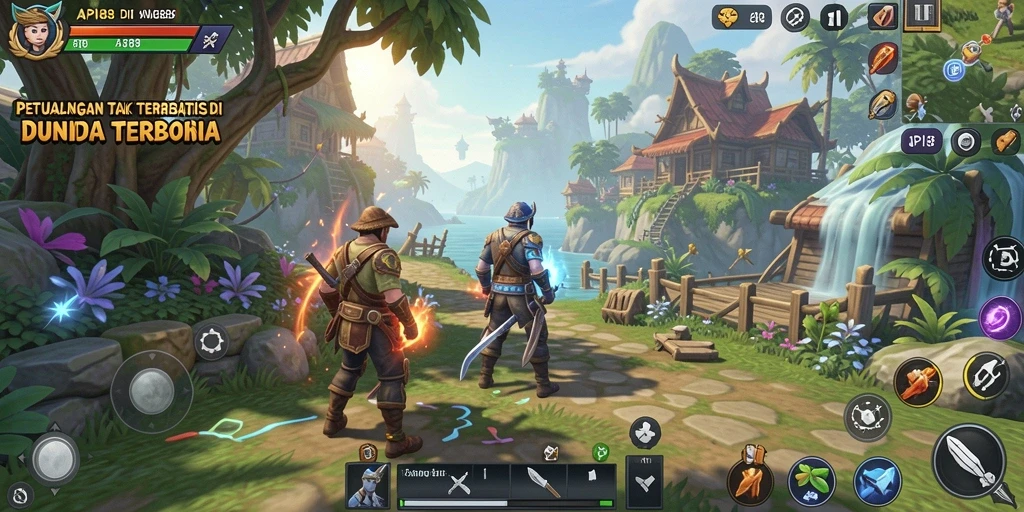 Tampilan gameplay API88 yang penuh aksi di dunia terbuka.