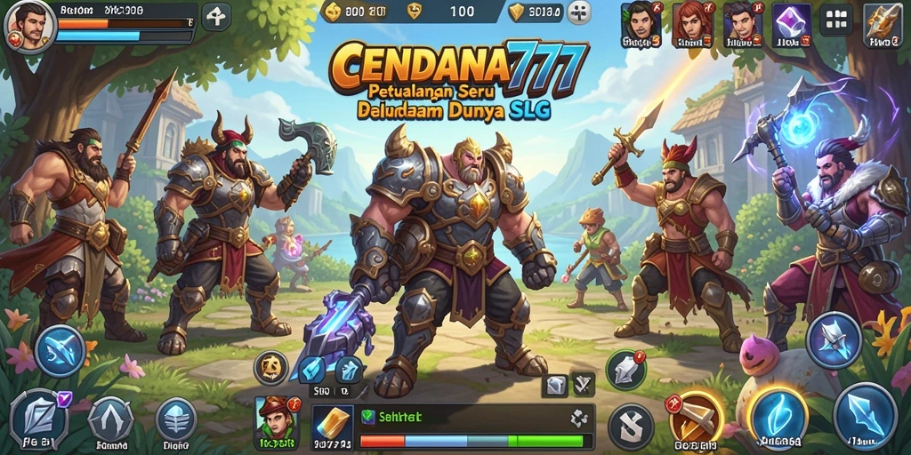 Screenshot utama CENDANA777 menampilkan aksi strategi yang mendebarkan.