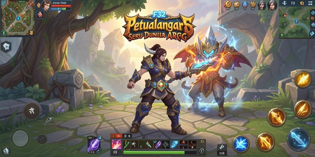 Screenshot menampilkan aksi seru dan gameplay dinamis dalam F32.