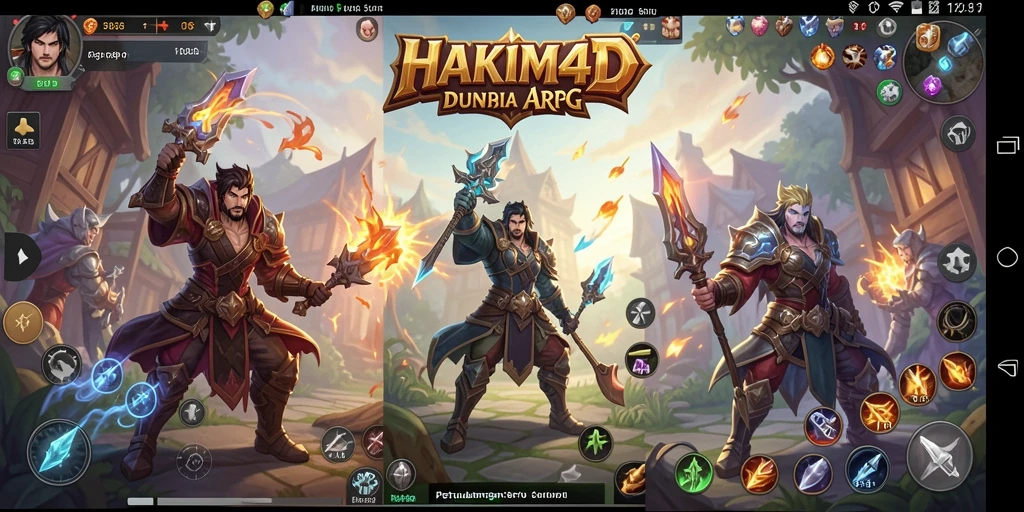 Screenshot gameplay HAKIM4D menampilkan aksi seru di dunia fantasi.