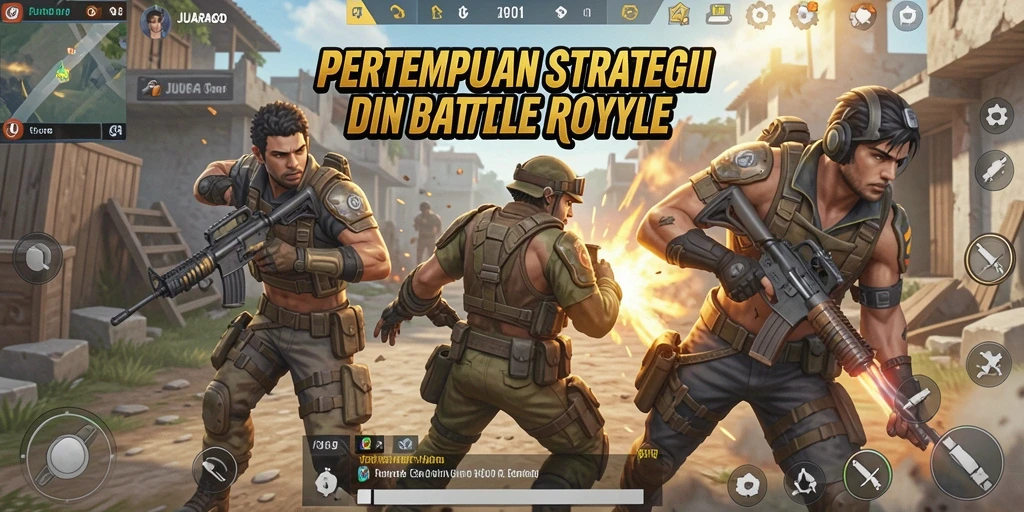 Tangkapan layar JUARAGO menunjukkan aksi Battle Royale yang mendebarkan.
