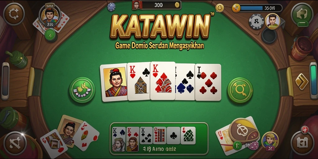 Tampilan gameplay KATAWIN penuh warna dan interaktif.