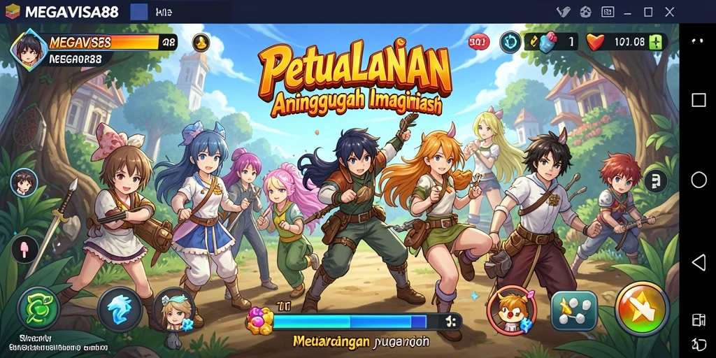 Tangkapan layar MEGAVISA88 menampilkan aksi seru dari gameplay Anime.