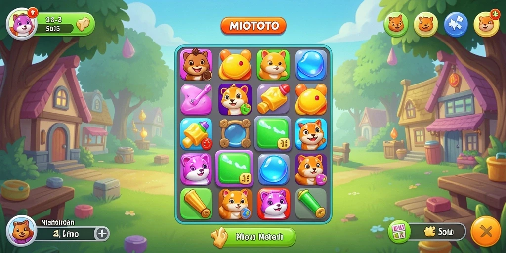 Tampilan gameplay seru di MIOTOTO dengan grafis menarik.