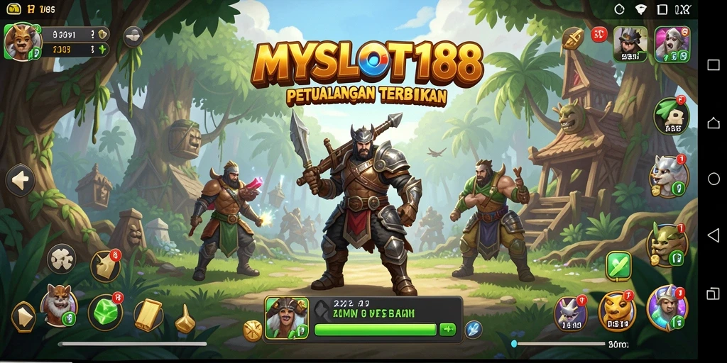 Tampilan gameplay MYSLOT188 yang dinamis dan mengasyikkan di dunia terbuka.