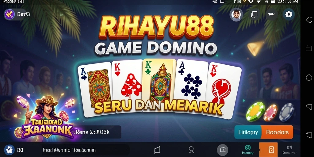Screenshot menampilkan gameplay seru Domino di RAHAYU88.